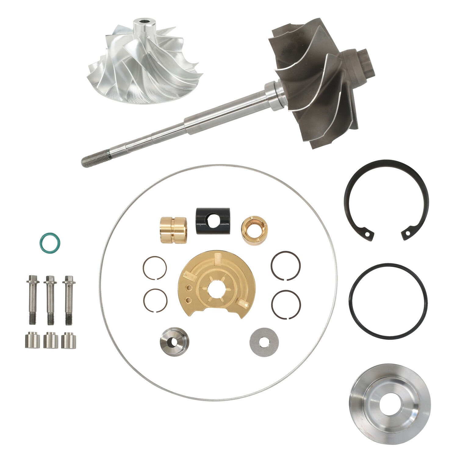 SPOOLOGIC High Pressure Turbo Rebuild Kit Billet Wheel Turbine Shaft