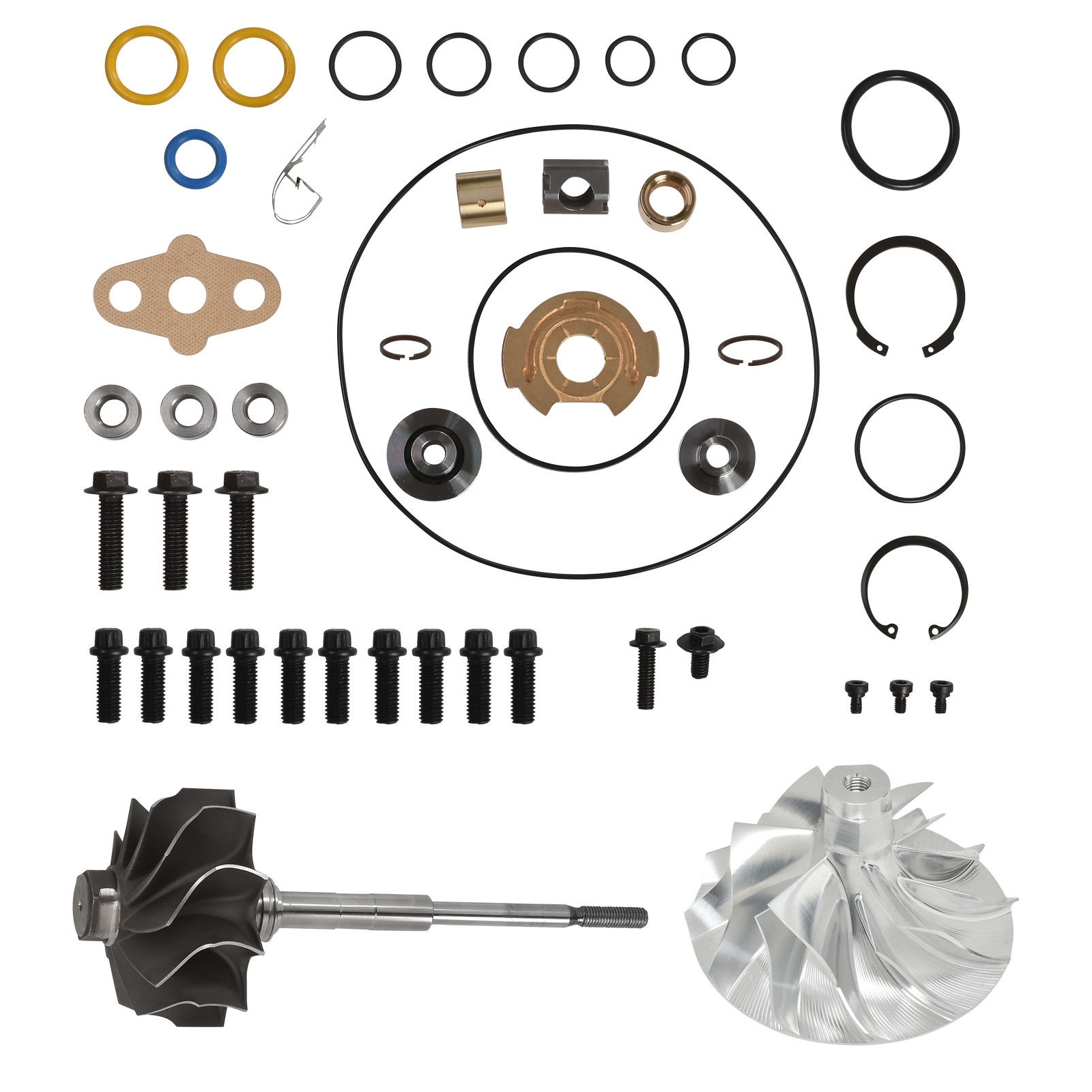 SPOOLOGIC Turbo Rebuild Kit 6+6 Billet Wheel Turbine Shaft
