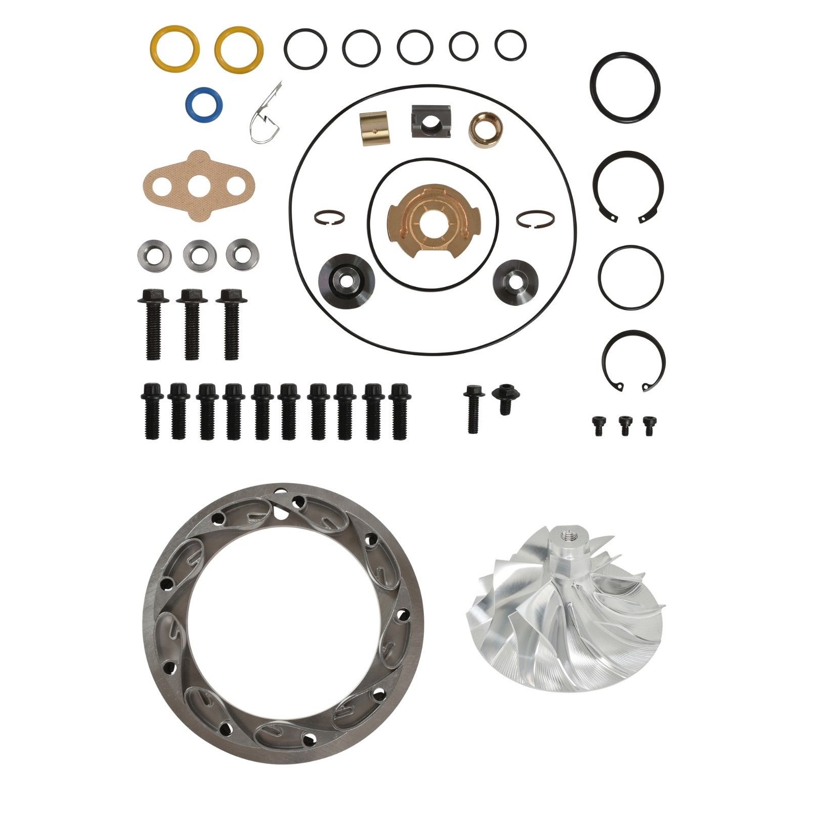 SPOOLOGIC Turbo Rebuild Kit 6+6 Billet Wheel Unison Ring 15mm Vanes